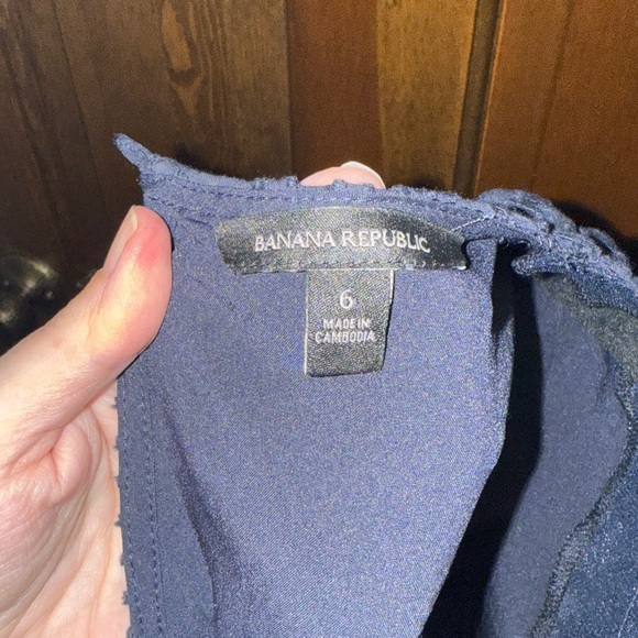 Banana Republic Navy Midi Lace Dress - Picture 4 of 5